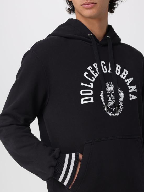 26SS 돌체앤가바나 후드 티셔츠 G9BGPTG7POT N0000 Black - DOLCE & GABBANA