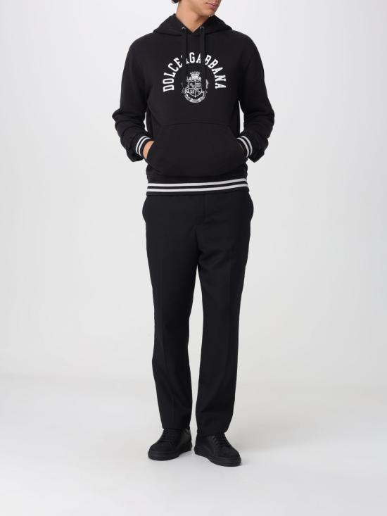 26SS 돌체앤가바나 후드 티셔츠 G9BGPTG7POT N0000 Black - DOLCE & GABBANA