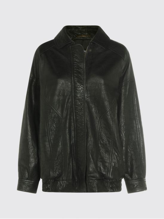 26SS 돌체앤가바나 싱글 브레스티드 레더 자켓 F9U59LHUL1L N0000 Black - DOLCE & GABBANA
