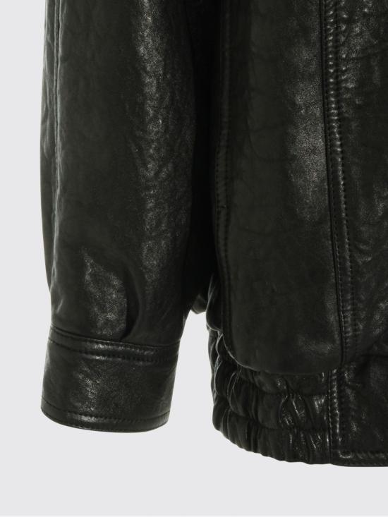 26SS 돌체앤가바나 싱글 브레스티드 레더 자켓 F9U59LHUL1L N0000 Black - DOLCE & GABBANA