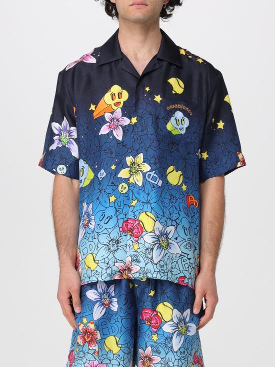 26SS 카사블랑카 반팔 셔츠 MSS26SH003 03 Blue