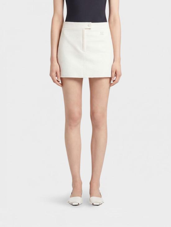 26SS 쿠레쥬 숏 스커트 126CJU352VY0014 0018 Ivory