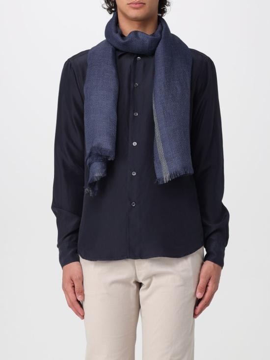26SS 브루넬로 쿠치넬리 머플러/스카프 MSC695AG CA712 Blue - BRUNELLO CUCINELLI