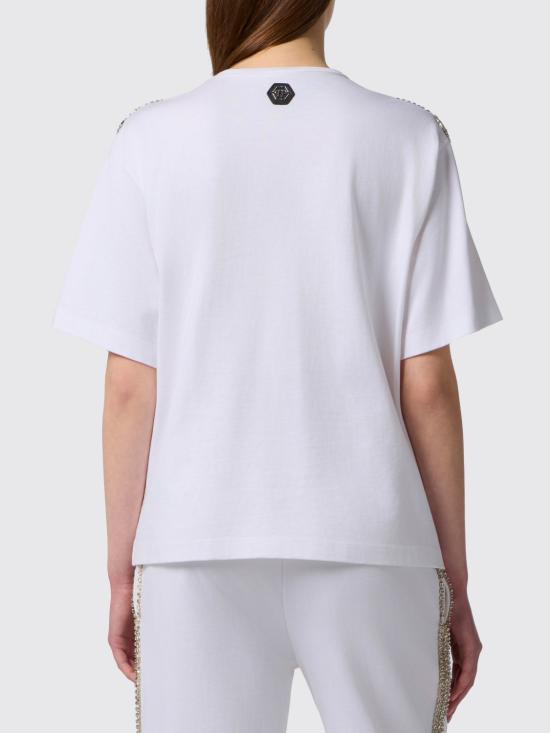26SS 필립 플레인 반팔 티셔츠 PAFCWTK3938PJY002N 01 White - PHILIPP PLEIN