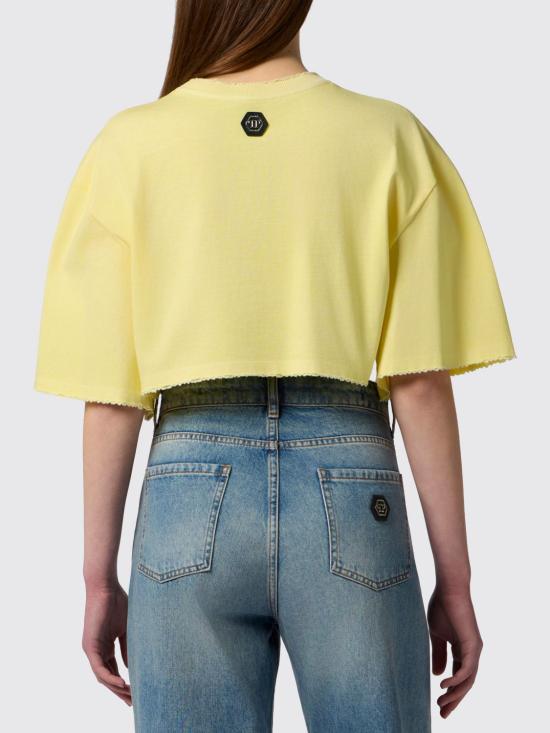 26SS 필립 플레인 반팔 티셔츠 PAFCWTK3934PJY002N 09 Yellow - PHILIPP PLEIN