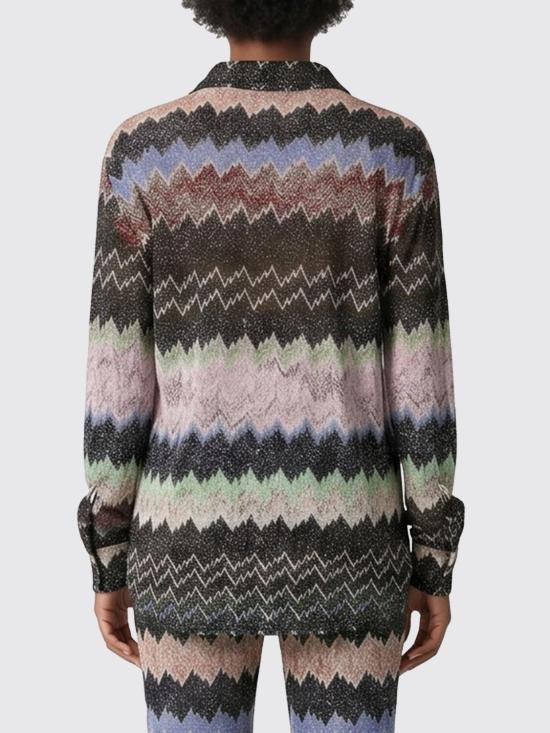 26SS 미소니 블라우스 DS26SJ0OBR014W SM9YN Black - MISSONI