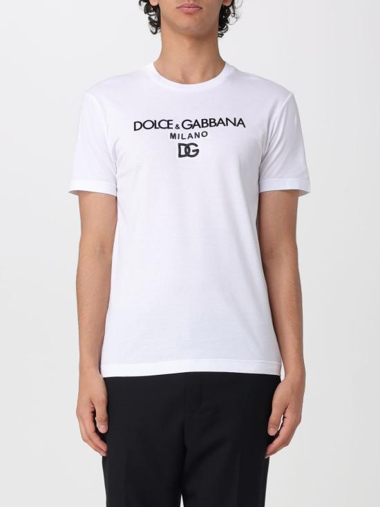 26SS 돌체앤가바나 DG 엠브로이더리 코튼 티셔츠 G8PD7ZG7P0H W0800 White