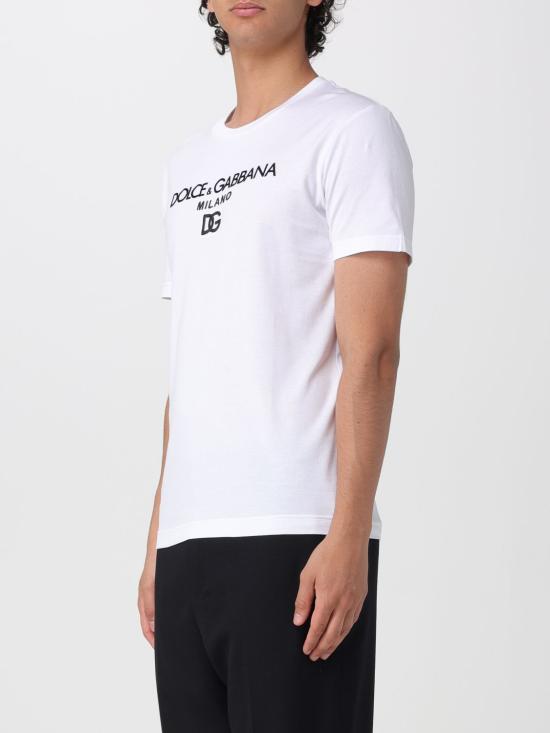 26SS 돌체앤가바나 DG 엠브로이더리 코튼 티셔츠 G8PD7ZG7P0H W0800 White - DOLCE & GABBANA