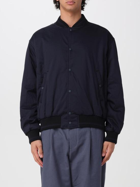 26SS 메종키츠네 봄버 자켓 QM02105WW9104 413 Navy