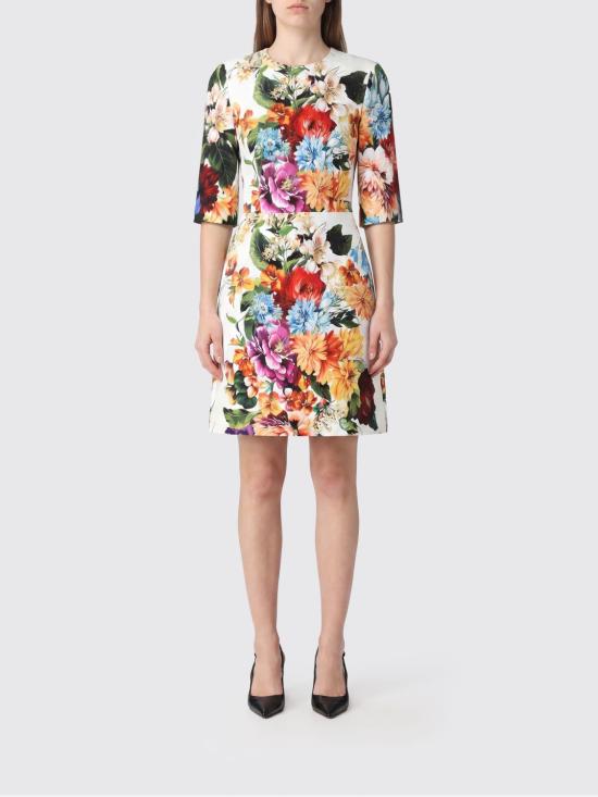 26SS 돌체앤가바나 미디 원피스 F6TZRTFSRQU HA5PC Multicolor