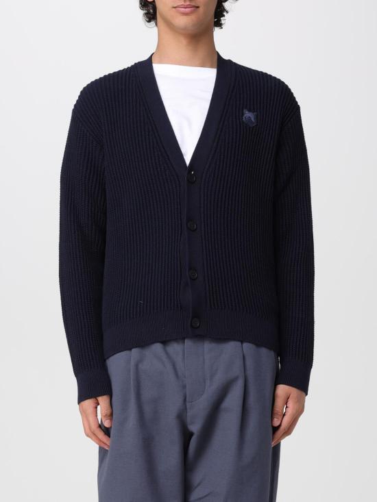 26SS 메종키츠네 가디건 QM00503KT1189 413 Navy