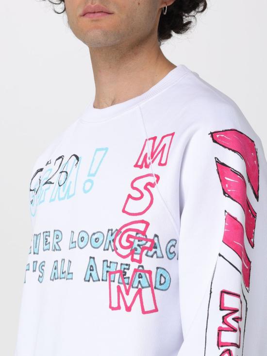 26SS 엠에스지엠 긴팔 티셔츠 4040MM112SE267090 01 White - MSGM