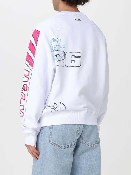 26SS 엠에스지엠 긴팔 티셔츠 4040MM112SE267090 01 White - MSGM