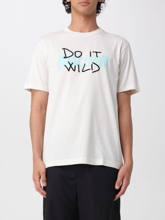 26SS 저스트까발리 반팔 티셔츠 80OAHT09CJ500 004 White