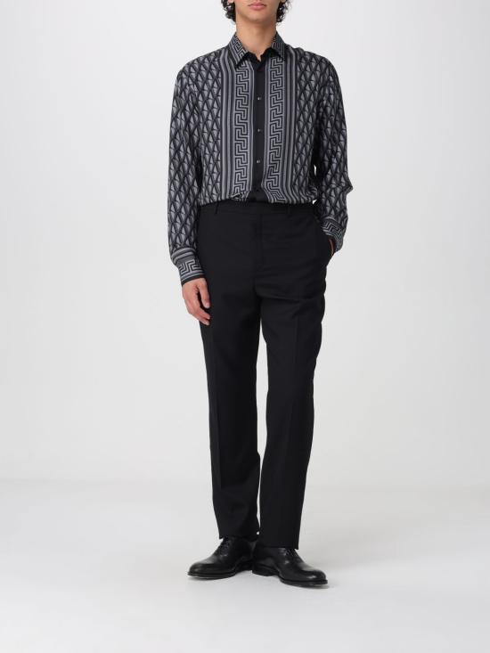 26SS 베르사체 긴팔 셔츠 10194381A16785 5E720 Charcoal - VERSACE
