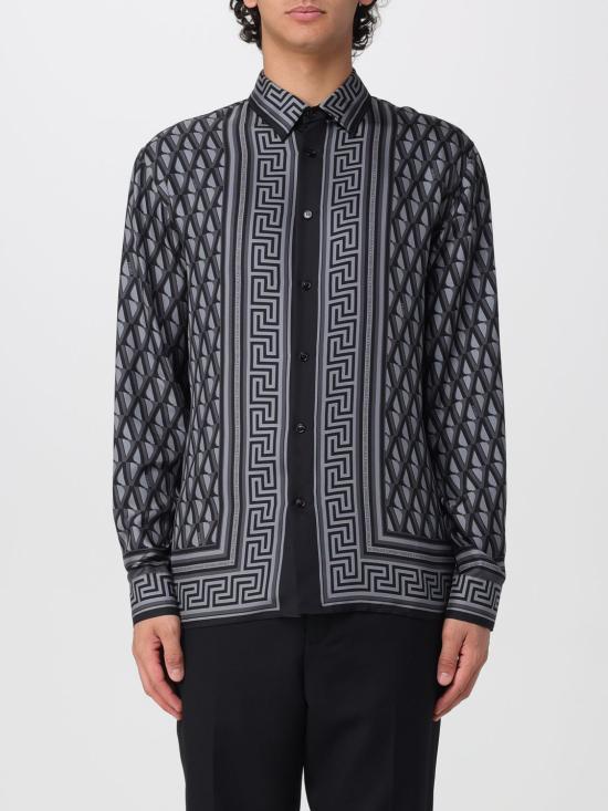 26SS 베르사체 긴팔 셔츠 10194381A16785 5E720 Charcoal