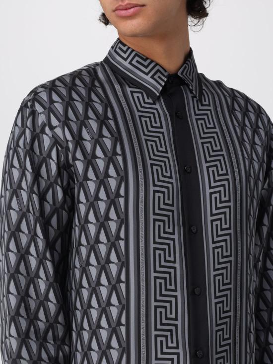 26SS 베르사체 긴팔 셔츠 10194381A16785 5E720 Charcoal - VERSACE