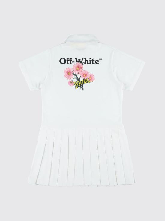 26SS [키즈] 오프화이트 원피스 OGDH007S26JER001 100 White - OFF WHITE