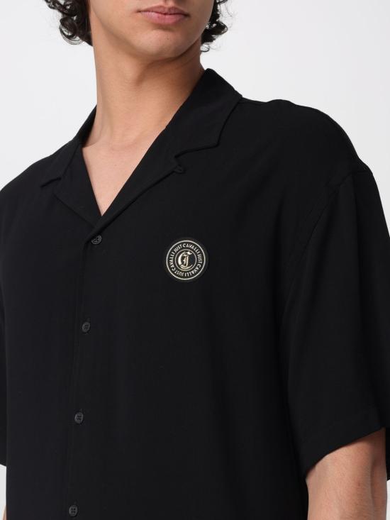 26SS 저스트까발리 반팔 셔츠 80OALF06CNF04 899 Black - JUST CAVALLI