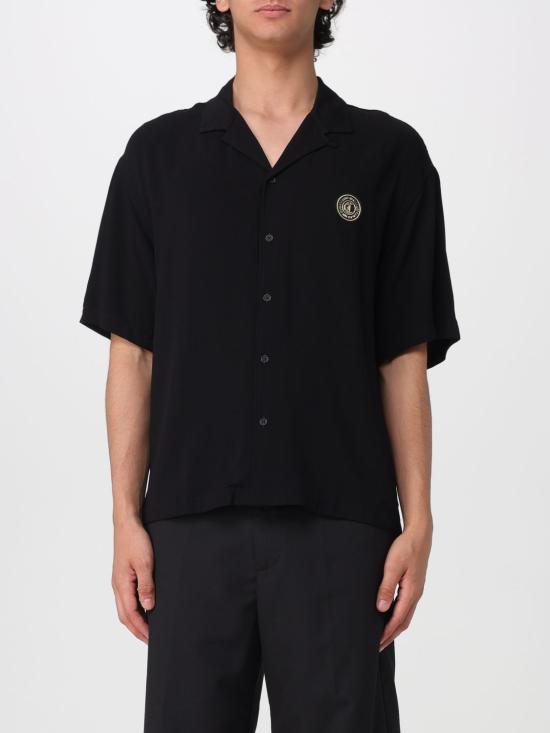 26SS 저스트까발리 반팔 셔츠 80OALF06CNF04 899 Black