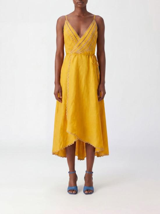26SS 팜 리오 롱 원피스 347776 L0032 Yellow