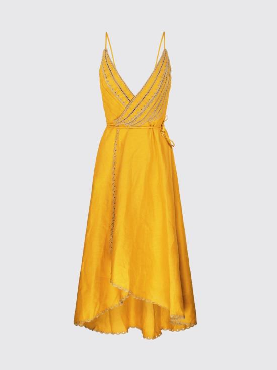 26SS 팜 리오 롱 원피스 347776 L0032 Yellow - FARM RIO
