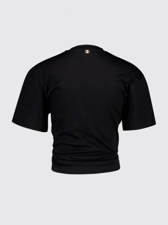 26SS 파코라반 반팔 티셔츠 23AJTO539CO0485 P001 Black - PACO RABANNE