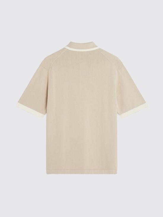 26SS 메종키츠네 코튼 니트 컴포트 폴로셔츠 QM00208KT1135 0429 Pink - MAISON KITSUNE