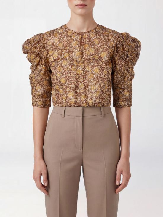26SS 이자벨마랑에뚜왈 블라우스 T0831FAD1J14E 67KI Brown