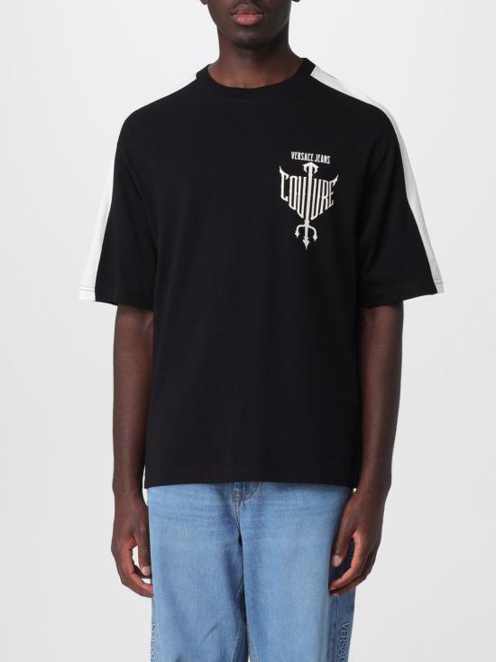 26SS 베르사체 반팔 티셔츠 80GAHT07CJ00T 899 Black