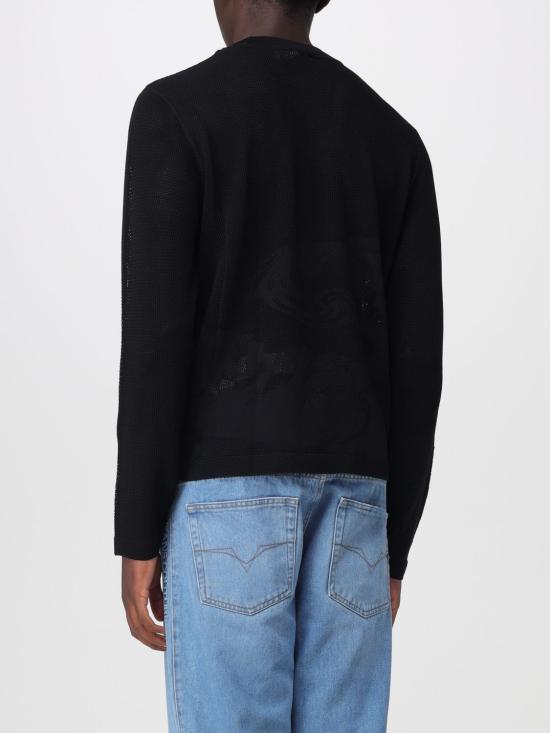 26SS 베르사체 스웨터 80GAFM05CMH07 899 Black - VERSACE