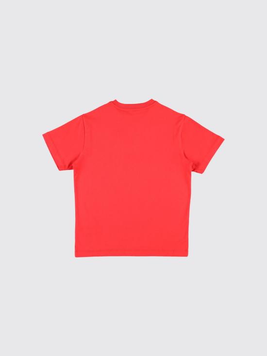 26SS [키즈] 오프화이트 티셔츠 OBAA002S26JER001 600 Red - OFF WHITE