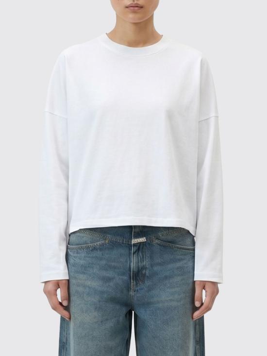 26SS 클로즈드 긴팔 티셔츠 C9535944HEM 200 White