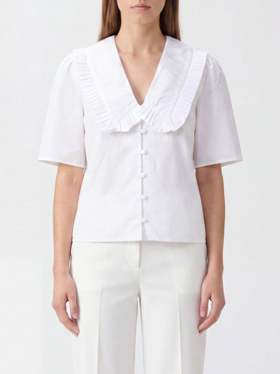 26SS 이엘브이 데님 블라우스 210920510 White