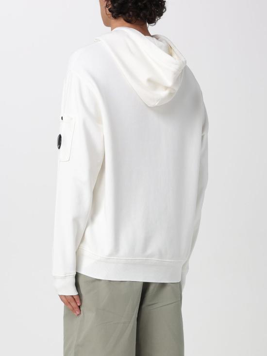 26SS 씨피 컴퍼니 후드 티셔츠 20CMSS037A110044G 103 White - C.P. COMPANY