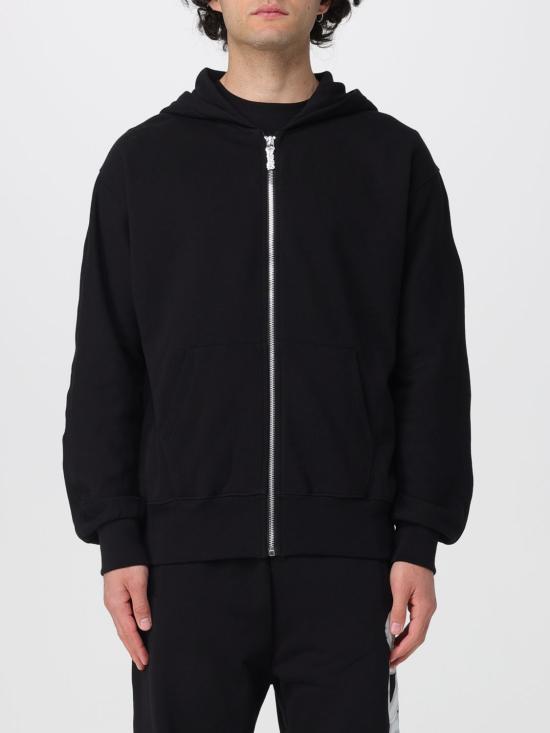26SS 디스클레이머 후드 티셔츠 55403 NERO ST BIANCA Black
