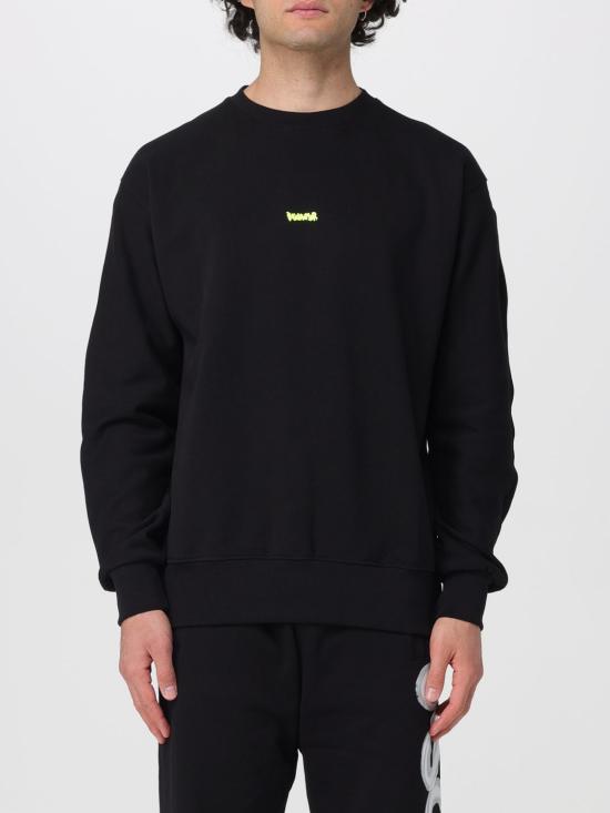 26SS 디스클레이머 긴팔 티셔츠 55402 NERO ST G FLUO Black