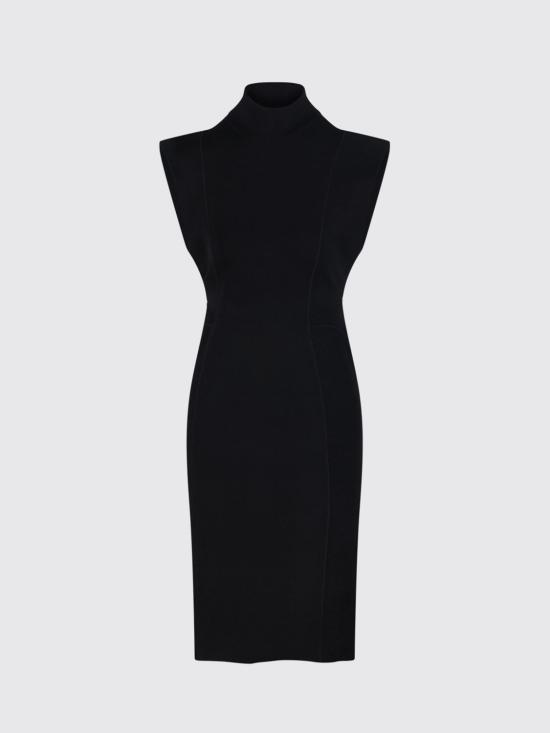 26SS 알라이아 미디 원피스 AA9R3037K193C 995 Black - ALAIA