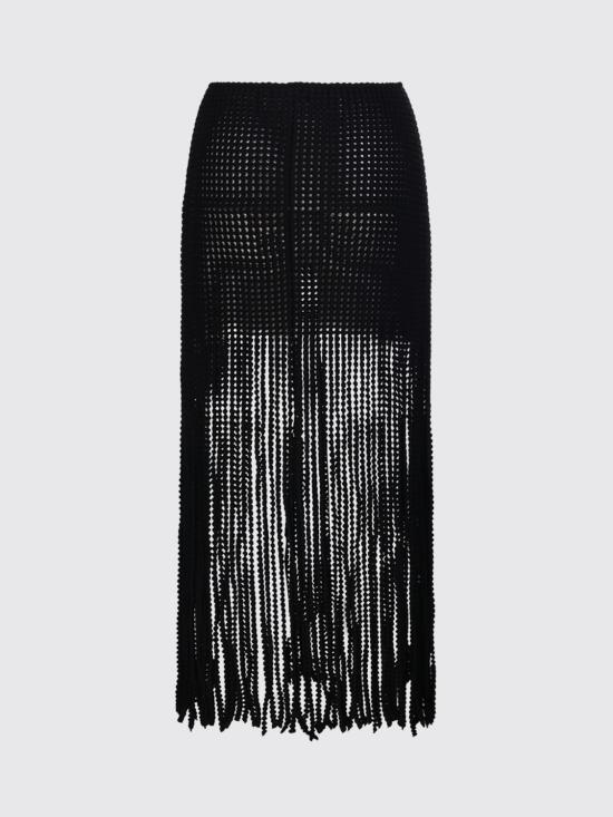 26SS 알라이아 롱 스커트 AA9J2536K181C 995 Black - ALAIA