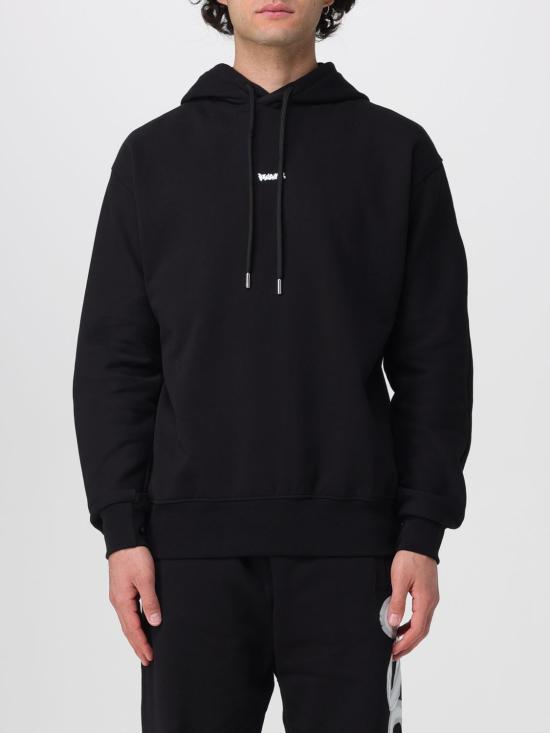 26SS 디스클레이머 후드 티셔츠 55400 NERO ST BIANCA Black