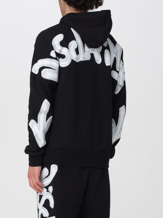 26SS 디스클레이머 후드 티셔츠 55400 NERO ST BIANCA Black - DISCLAIMER