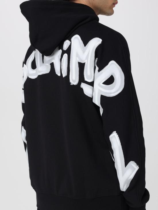 26SS 디스클레이머 후드 티셔츠 55400 NERO ST BIANCA Black - DISCLAIMER