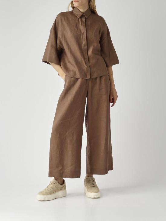 26SS 막스마라 팔라초 팬츠 2616131028600 008 Tobacco - MAX MARA