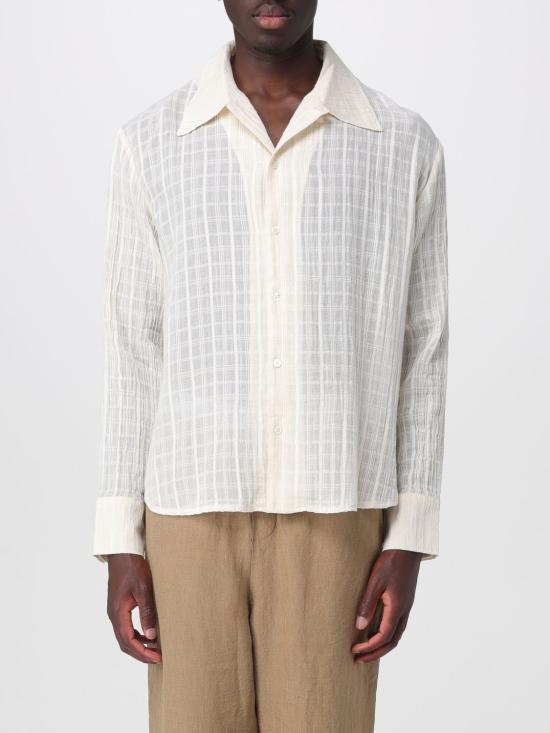 26SS 세퍼 긴팔 셔츠 MSS25IGNACIOCLO CLOUD WHITE CHECK White