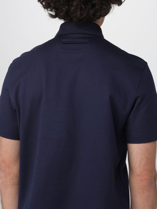 26SS 에르메네질도제냐 폴로 티셔츠 RUH348A3H794 B07 Blue - ERMENEGILDO ZEGNA
