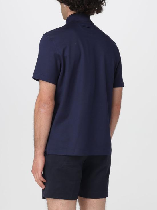 26SS 에르메네질도제냐 폴로 티셔츠 RUH348A3H794 B07 Blue - ERMENEGILDO ZEGNA