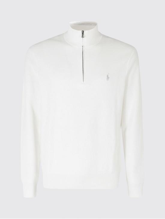 26SS 폴로 랄프로렌 집업 니트 710932304 502 White - POLO RALPH LAUREN