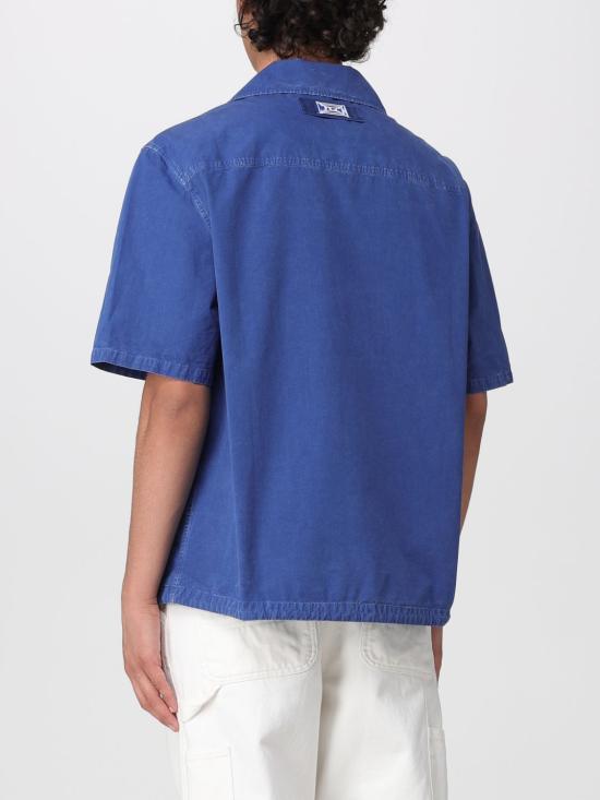 26SS 마르니 반팔 셔츠 CUMU0384GXUSCZ18 00B60 Blue - MARNI