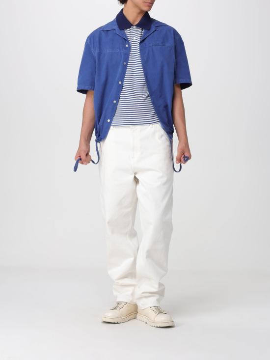 26SS 마르니 반팔 셔츠 CUMU0384GXUSCZ18 00B60 Blue - MARNI
