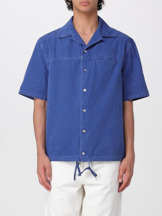 26SS 마르니 반팔 셔츠 CUMU0384GXUSCZ18 00B60 Blue